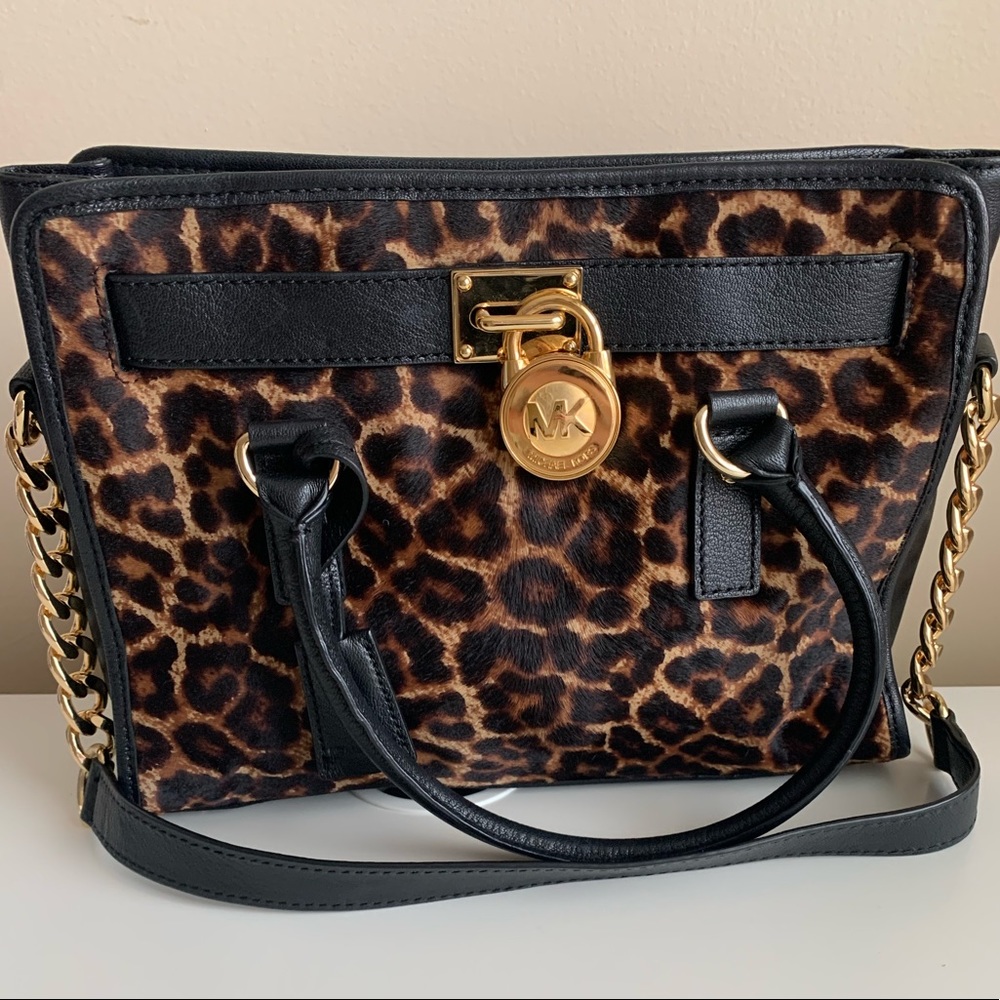 Michael Kors Mohair Cheetah Print Purse
